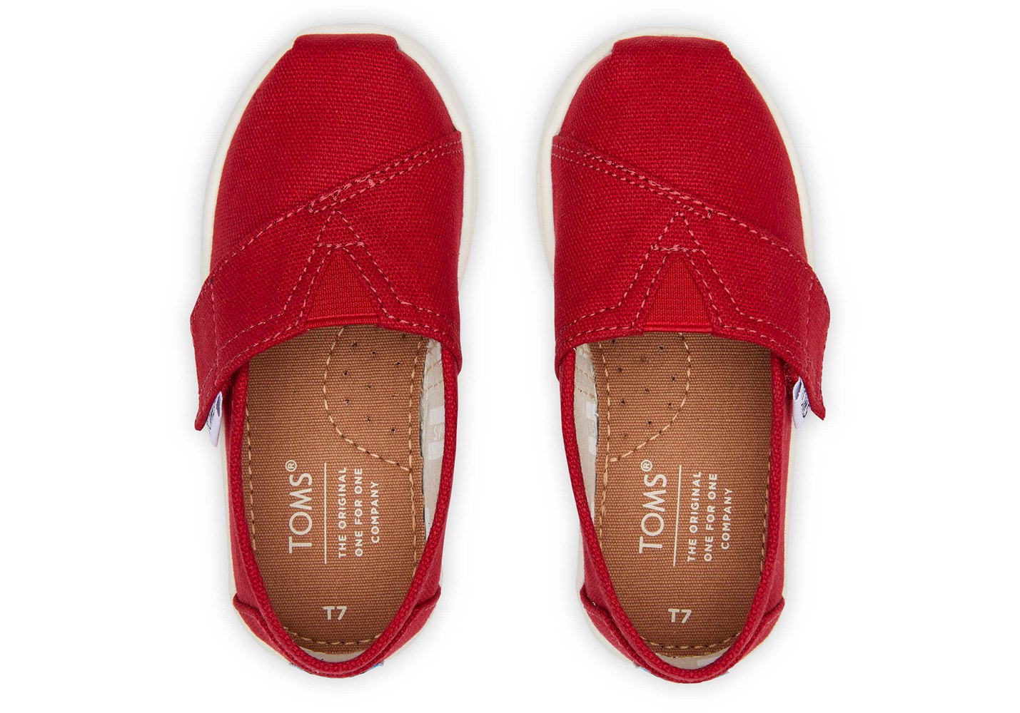 Toms Alpargata Tiny Canvas Espadrille Red - Kids - 84062-VNZF